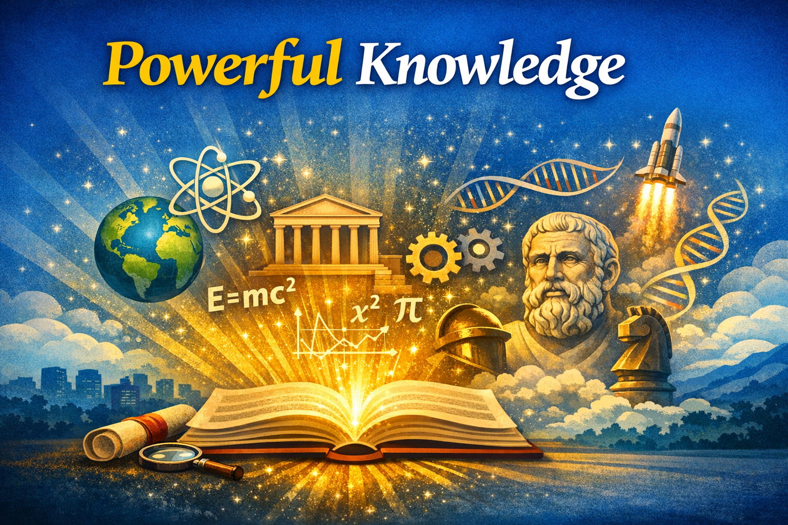 What is “powerful knowledge” and how does it work in different subjects?